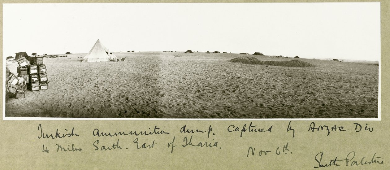 Turkish Ammunition Dump, Captured by ANZAC Division by Capt. Arthur Rhodes