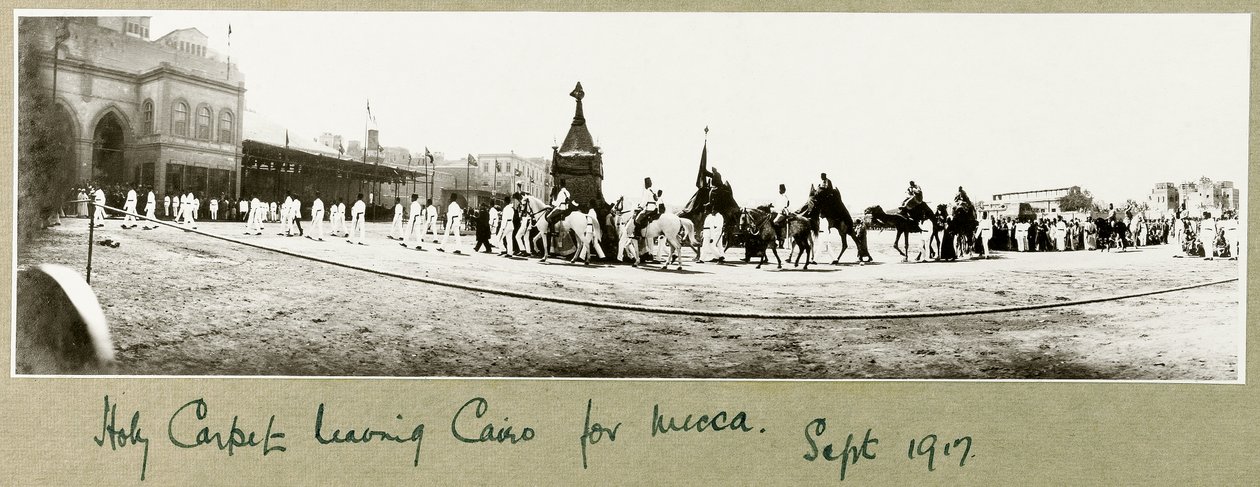 Holy Carpet leaving Cairo for Mecca, September 1917 by Capt. Arthur Rhodes