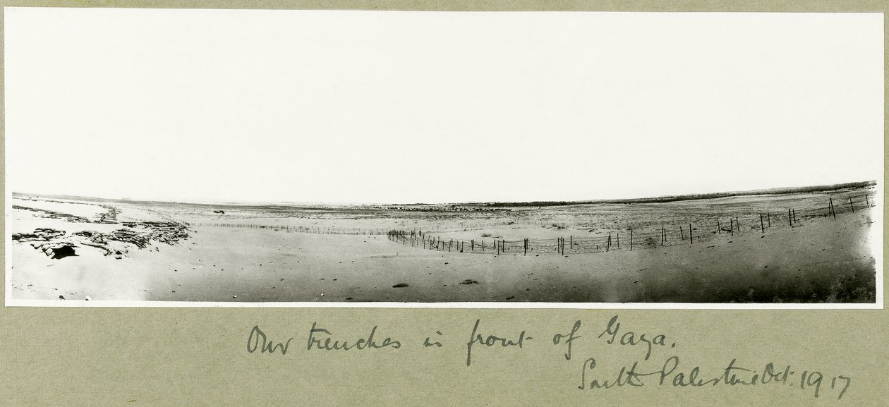 Our trenches in front of Gaza by Capt. Arthur Rhodes