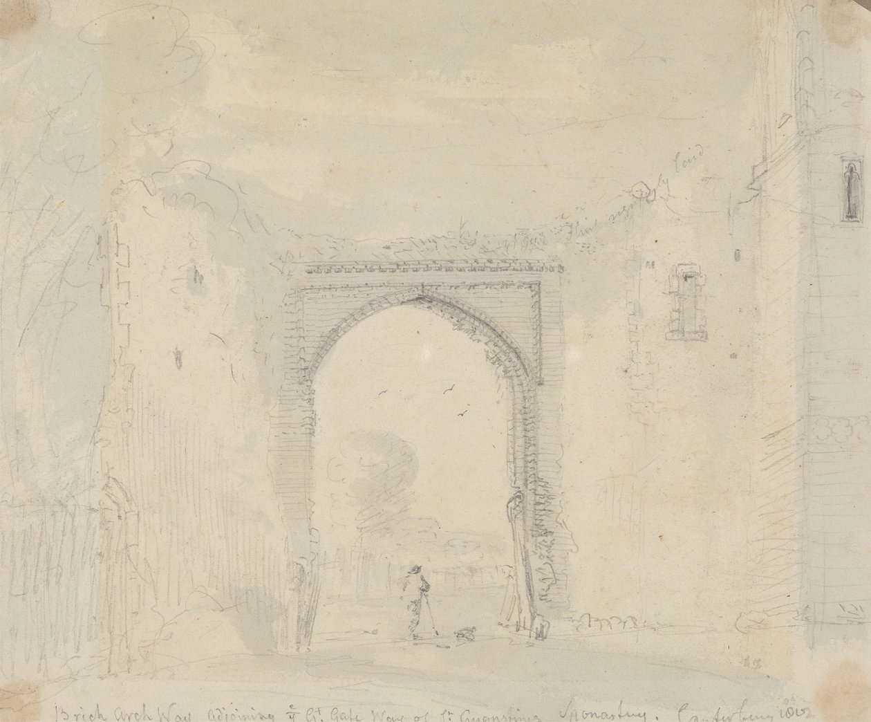 Brick Archway Adjoining the Great Gateway of St. Augustine