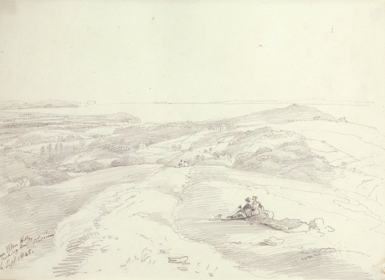 From Elton Hills Looking toward Clevedon, 6 September 1845 by Capt. Thomas Hastings