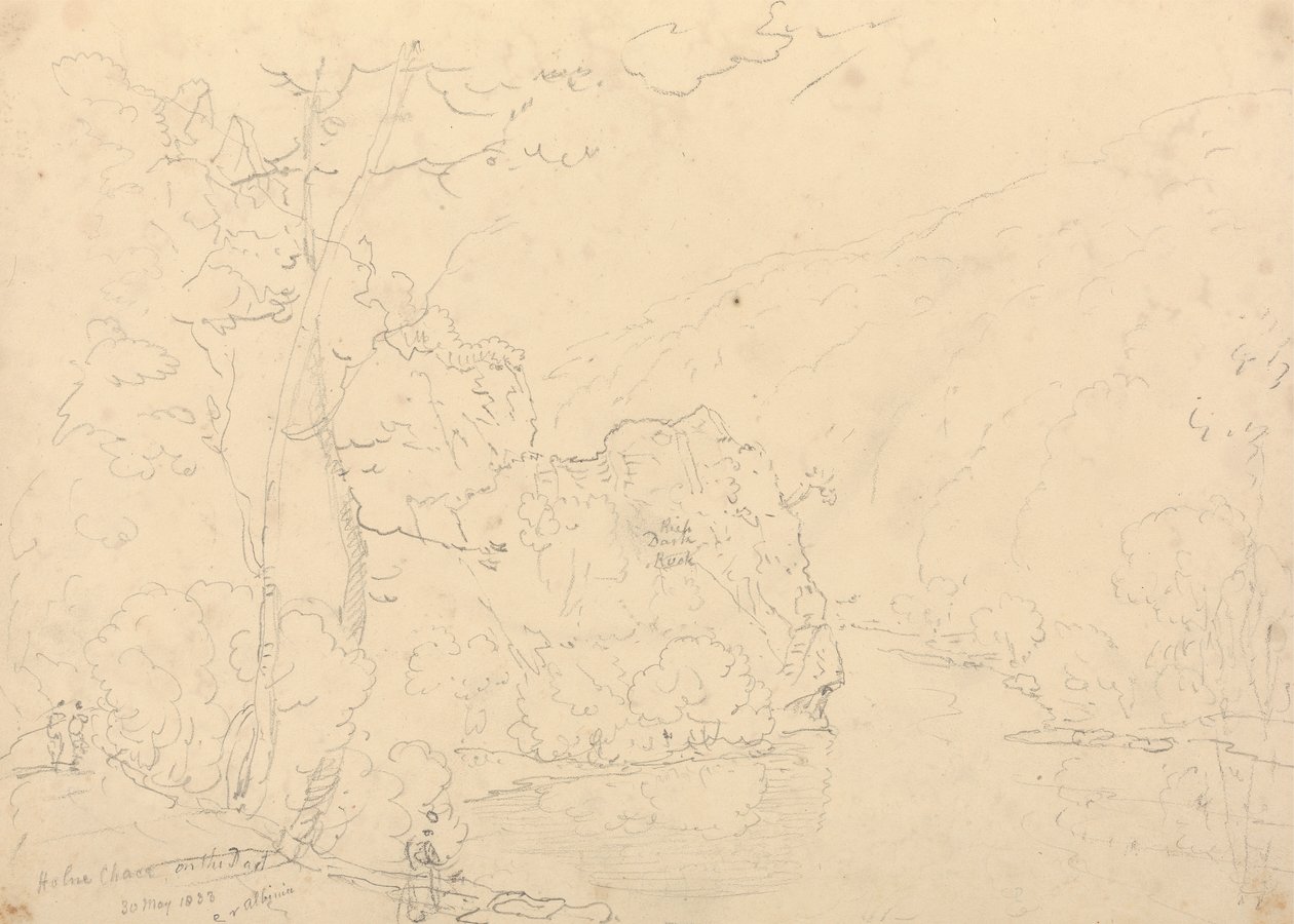 Holne Chase on the Dart, 30 May 1833 by Capt. Thomas Hastings