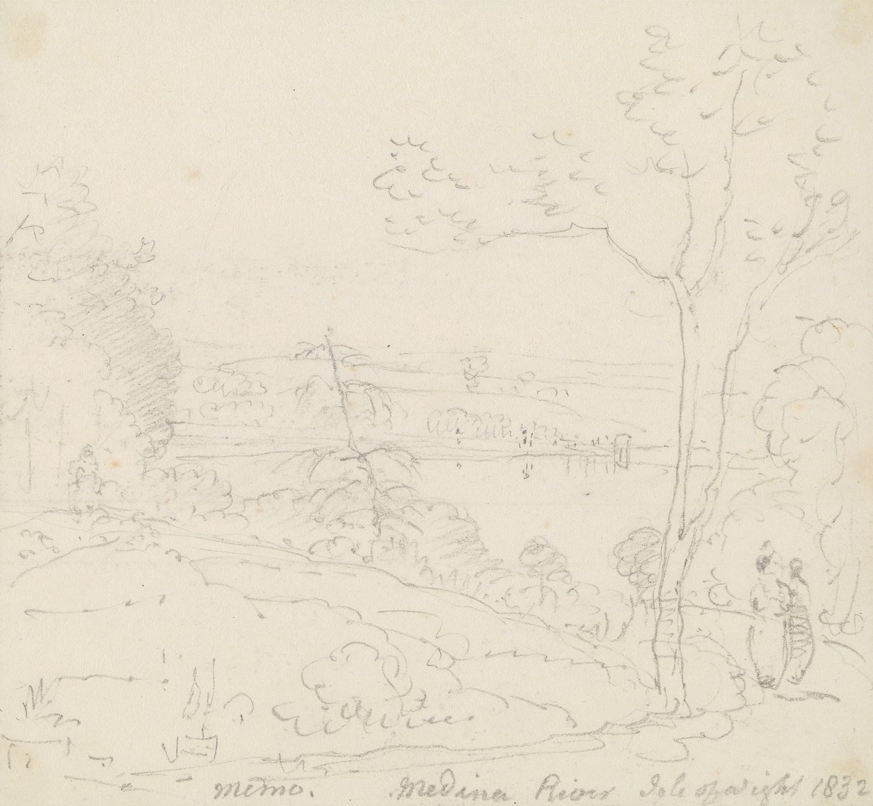 Memo of Medina River, Isle of Wight by Capt. Thomas Hastings