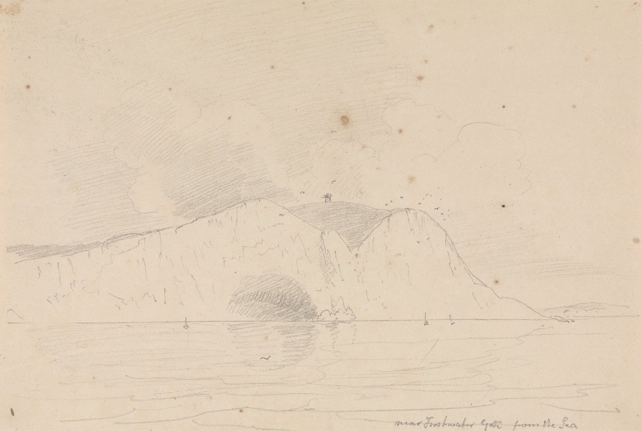 Near Freshwater Gate from the Sea by Capt. Thomas Hastings