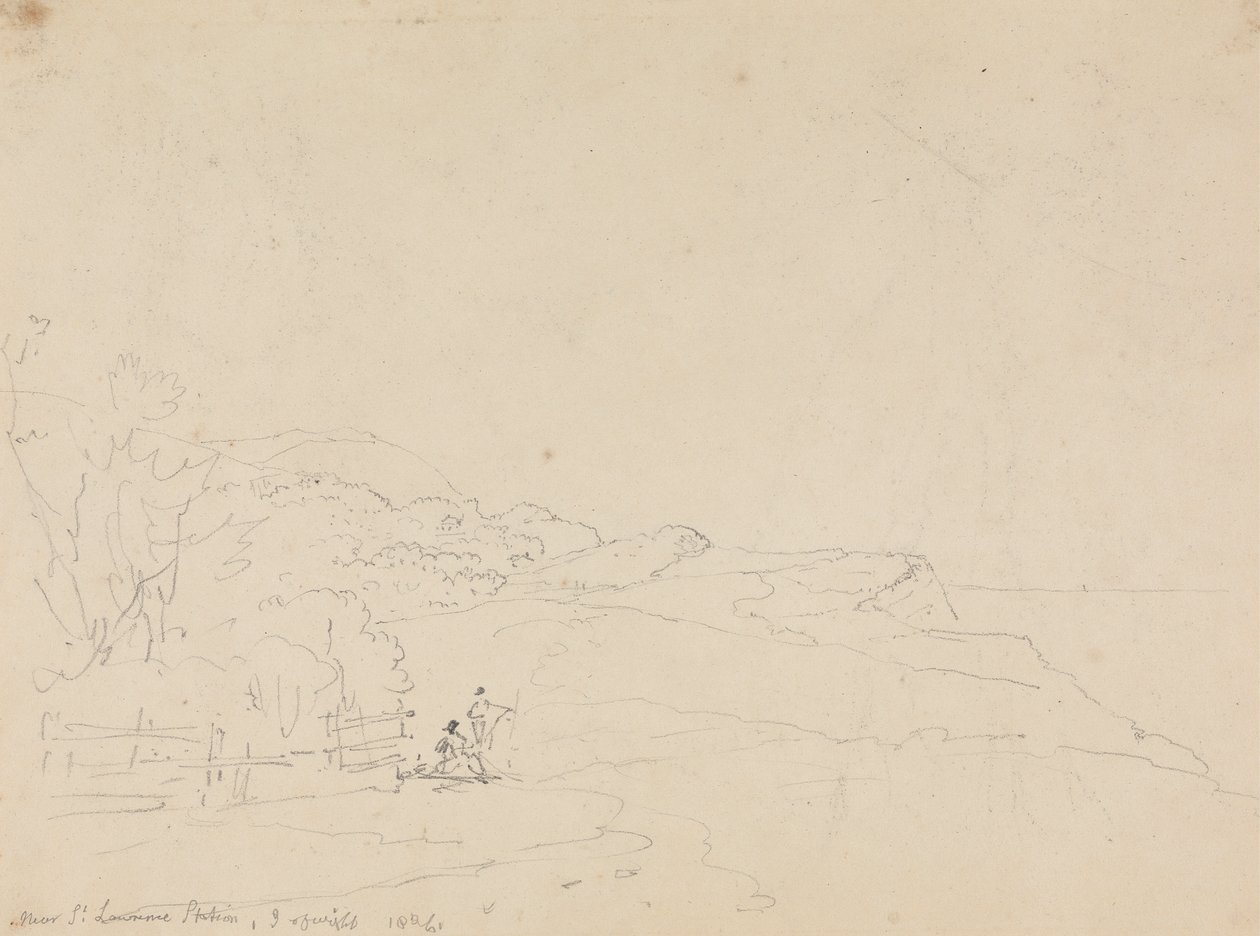 Near Saint Lawrence Station, Isle of Wight by Capt. Thomas Hastings
