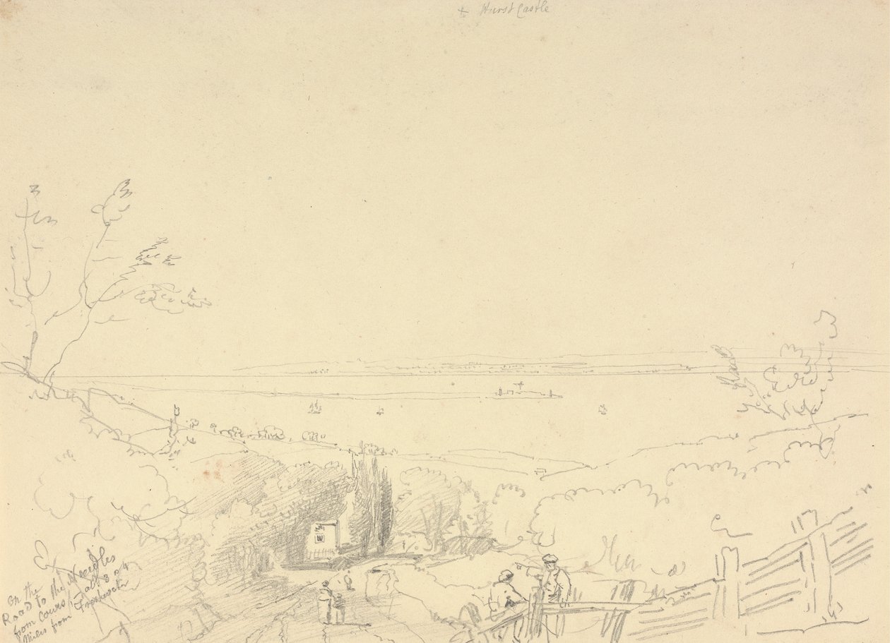 On the Road to the Needles from Cowes by Capt. Thomas Hastings