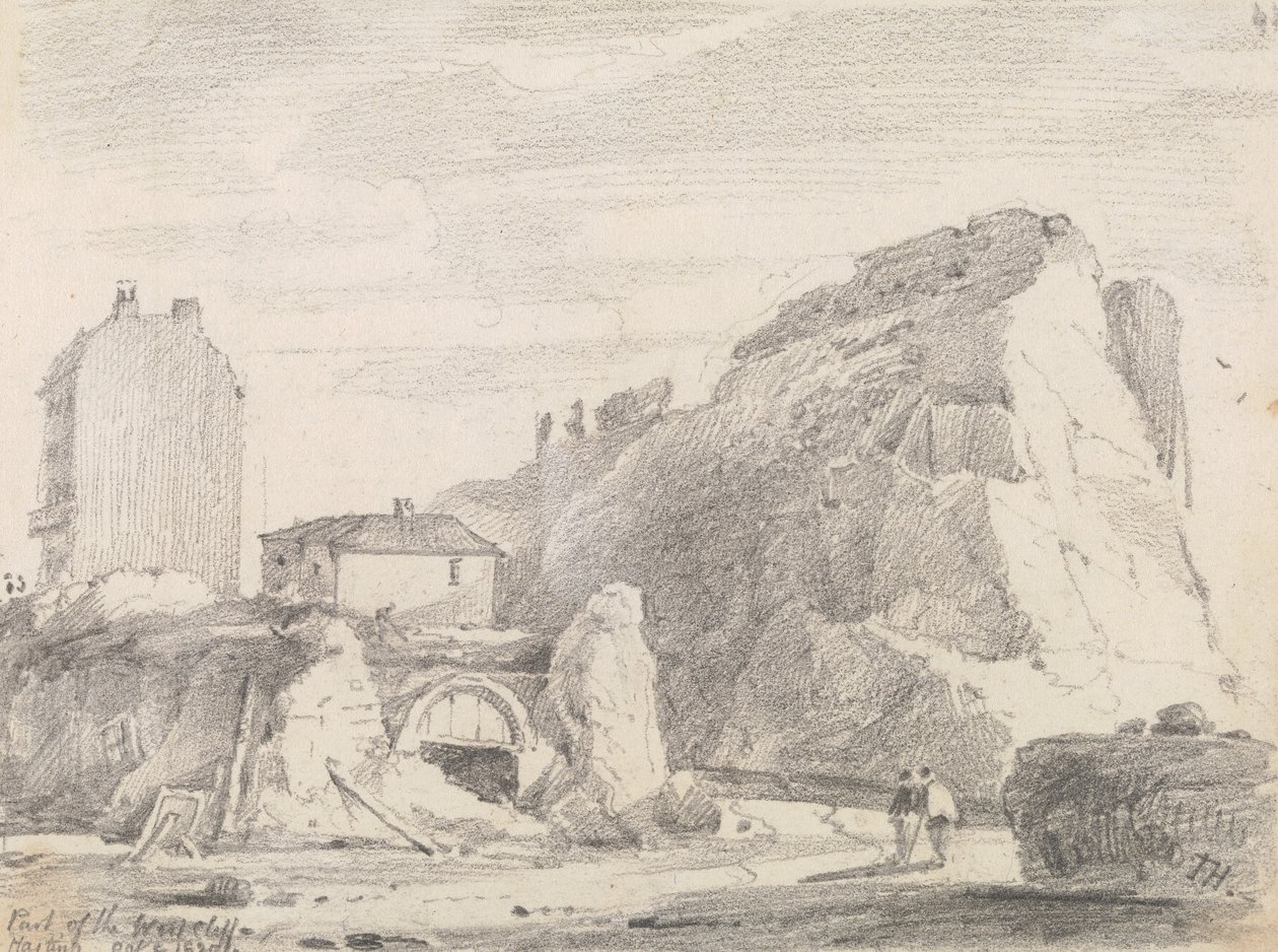 Part of the West Cliff, Hastings, 8 October 1820 by Capt. Thomas Hastings