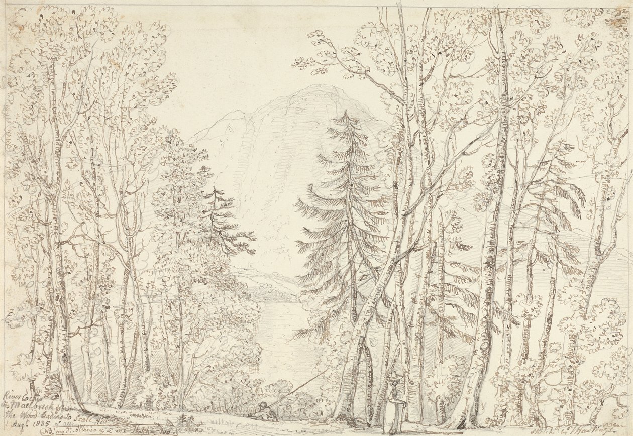 River Cocker and Mellbreak, 1 August 1835 by Capt. Thomas Hastings