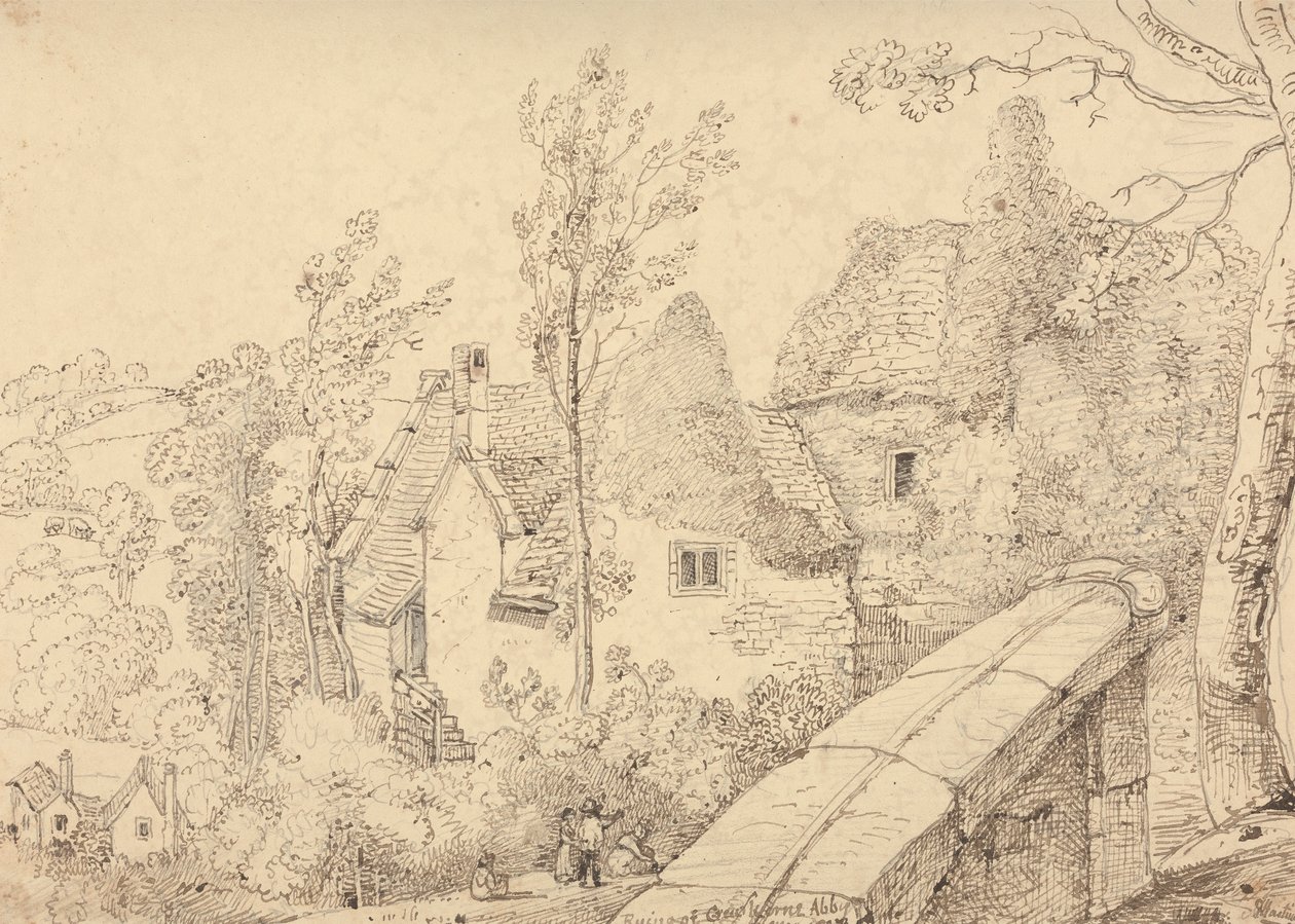 Ruins of Crewkerne Abbey, May 1833 by Capt. Thomas Hastings