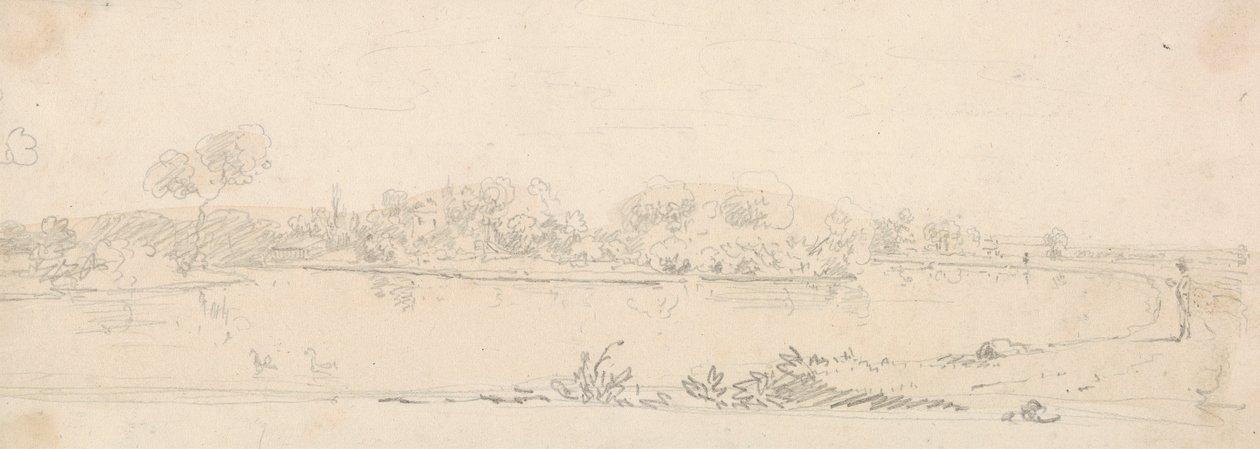 Sketch of a Landscape across the Water by Capt. Thomas Hastings