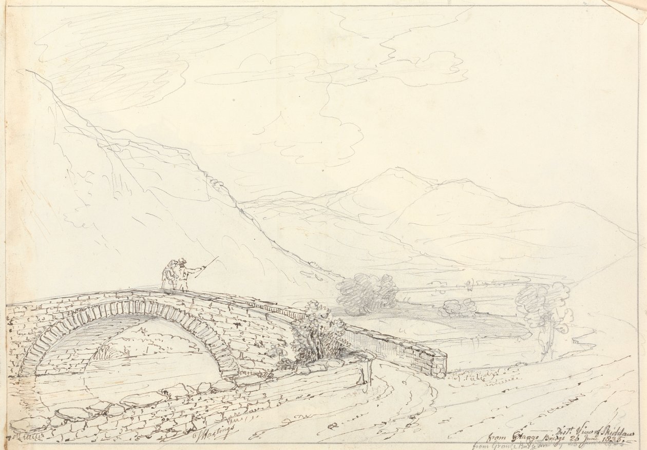 The Bowder Stone, Jaws of Borrowdale, Saturday 27 June 1835 by Capt. Thomas Hastings