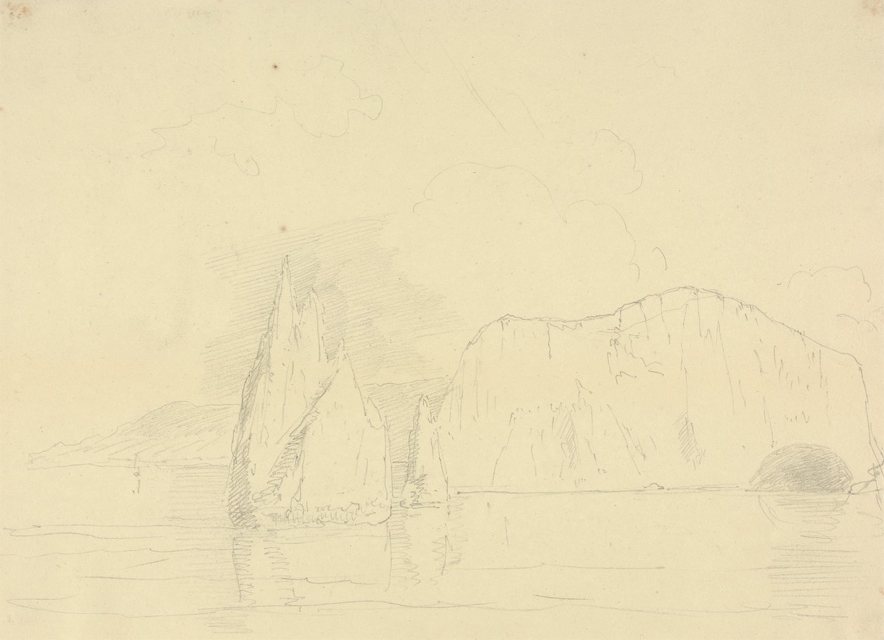 The Needles and Freshwater Cliffs, Isle of Wight by Capt. Thomas Hastings