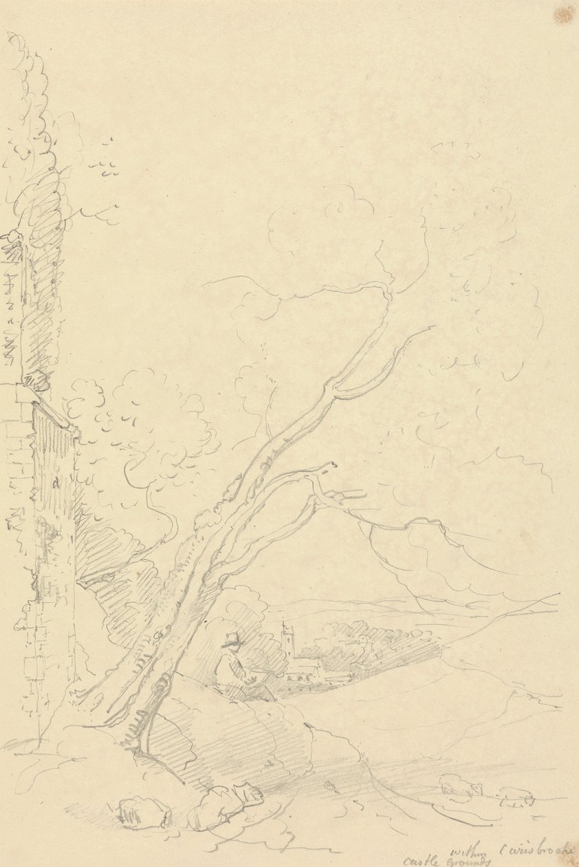 Within Carisbrooke Castle Grounds, Isle of Wight by Capt. Thomas Hastings