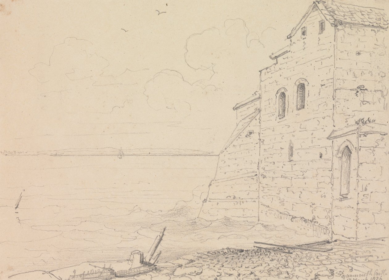 Yarmouth Castle, 17 March 1826 by Capt. Thomas Hastings