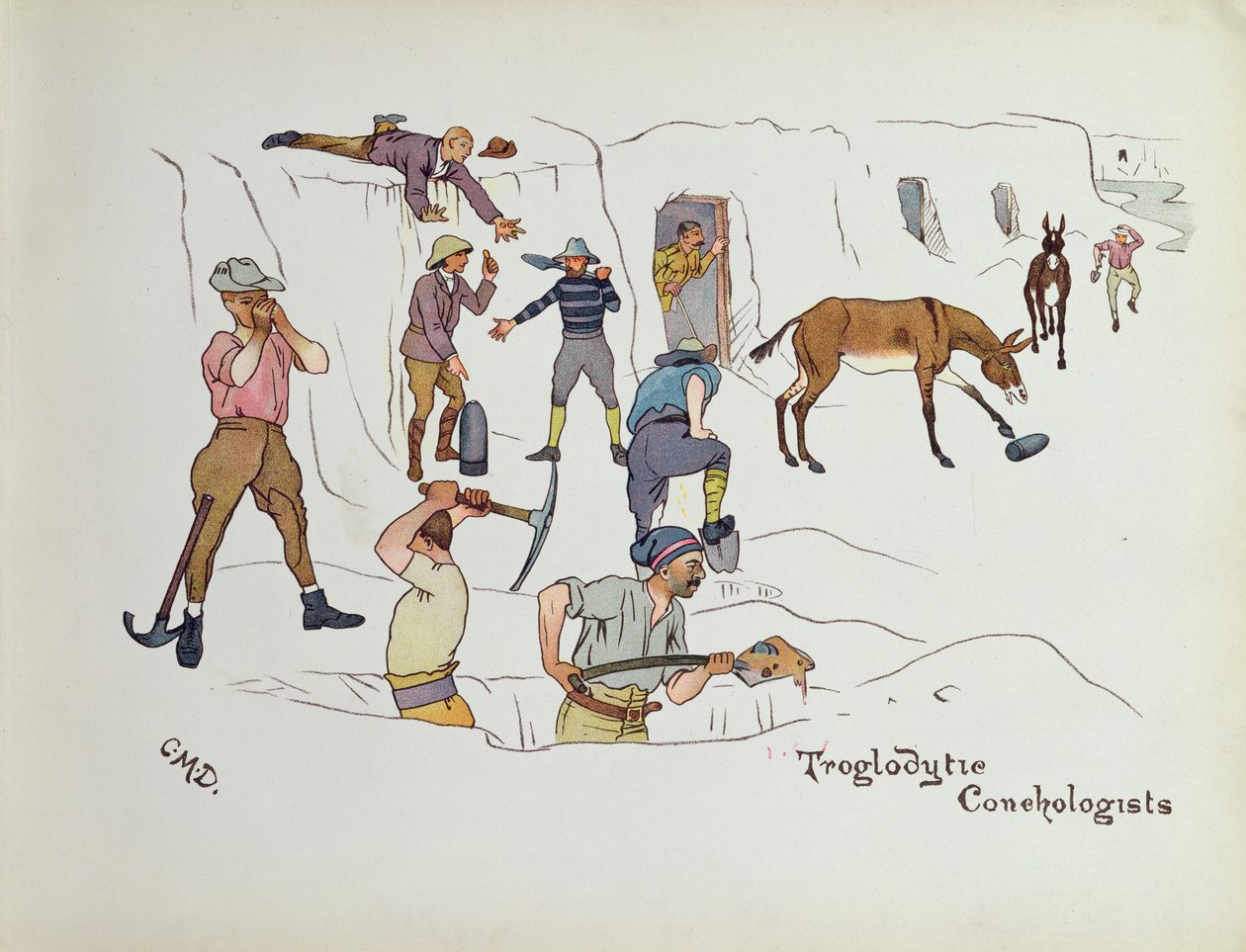 Troglodytic Conchologists, from The Leaguer of Ladysmith by Captain Clive Dixon