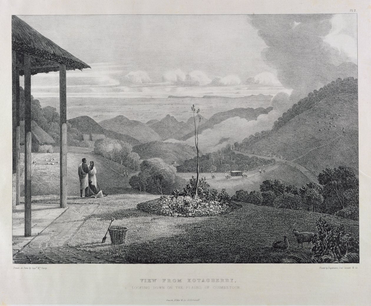View from Kotagherry Looking Down the Plains of Coimbetoor, plate 2 from 