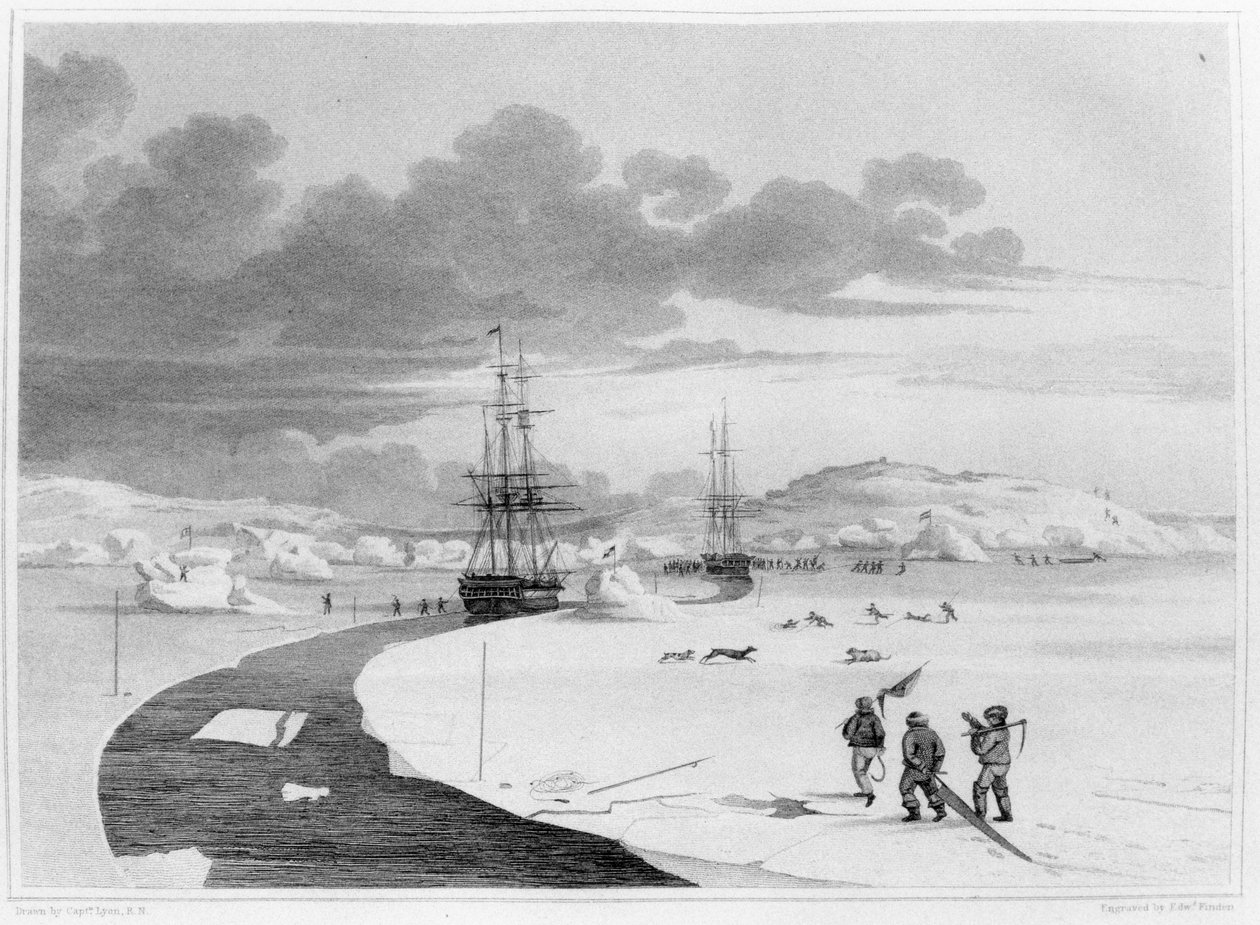 Cutting into Winter Island, October 1821, from 