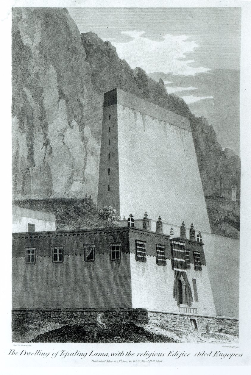 The Dwelling of Tefsaling Lama with the Religious Edifice Stiled Kugopea, from 