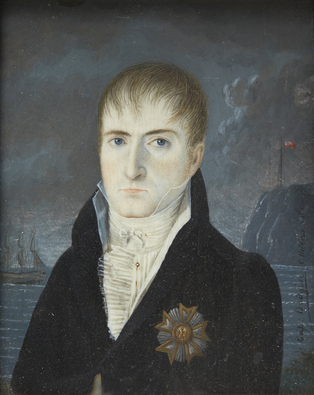 Portrait of Napoleon Bonaparte on the Island of Saint Helena, 1820 by Captain Dodgin