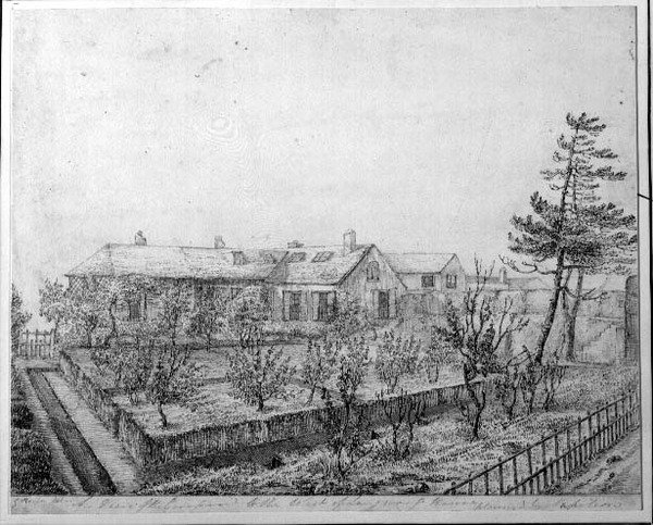A View of the Orchard at the West of Longwood House on the Island of St. Helena, c.1821 by Captain G. Rotton
