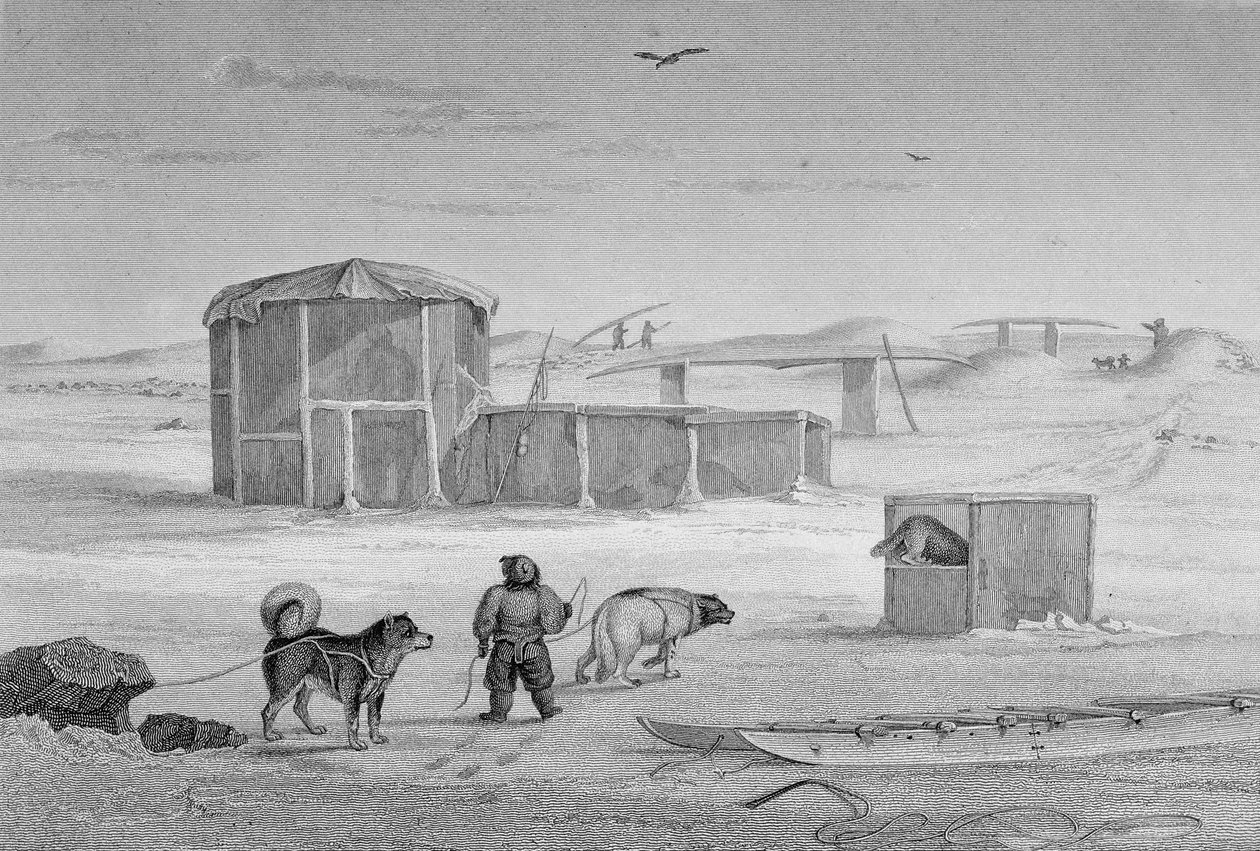 Eskimaux House, built of ice, Igloolik, 1822, from 