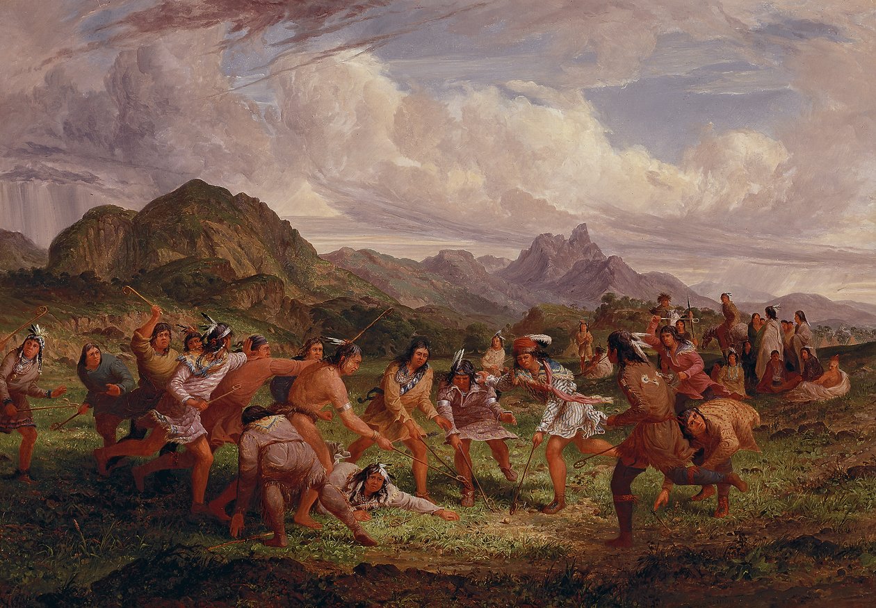 Ball Playing Among the Sioux Indians, 1851 by Captain Seth Eastman