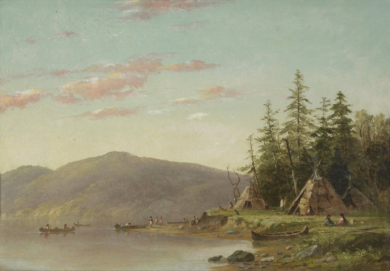 Chippewa Encampment on the Upper Mississippi, c.1845 by Captain Seth Eastman