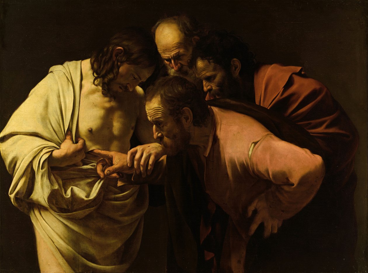 The Incredulity of Saint Thomas - Caravaggio by Caravaggio