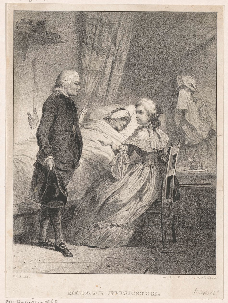 Elisabeth of France at the Bed of a Sick Person by Carel Christiaan Antony Last