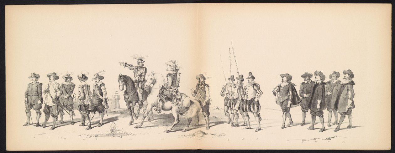 Masquerade of the Leiden Students, 1850 (plate 2) by Carel Christiaan Antony Last