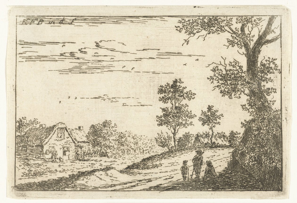 Landscape with Farm by Carel Frederik Bendorp (I)