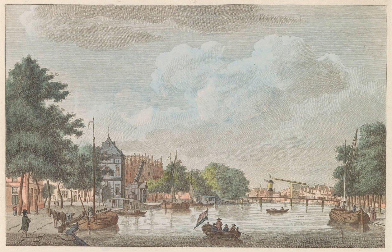 Spaarne in Haarlem, ca. 1790 by Carel Frederik Bendorp (I)