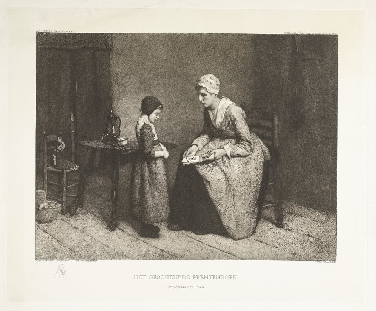 Woman Scolding a Girl Over a Tear in Her Picture Book (The Torn Picture Book) by Carel Lodewijk Dake