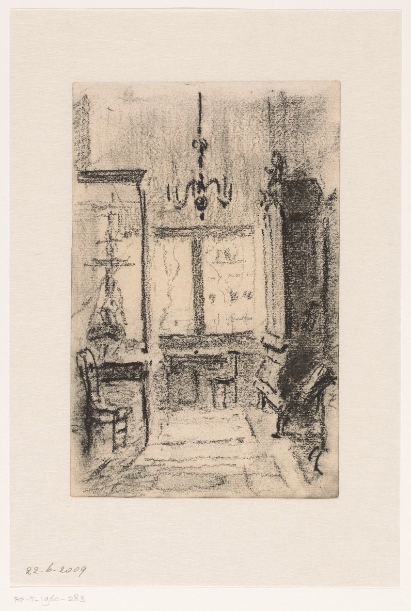 Interior of the House of Simon van Gijn at the Nieuwe Haven in Dordrecht by Carel Nicolaas Storm van 