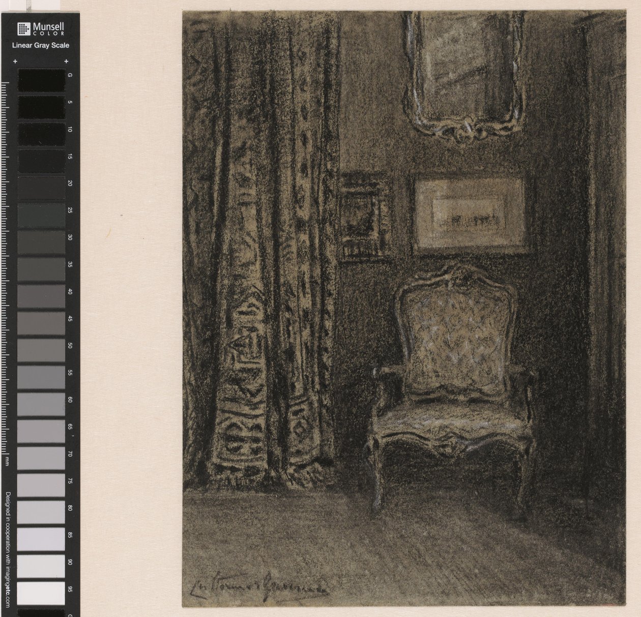 Interior of a Room in Rue du Trône 190, Brussels by Carel Nicolaas Storm van 