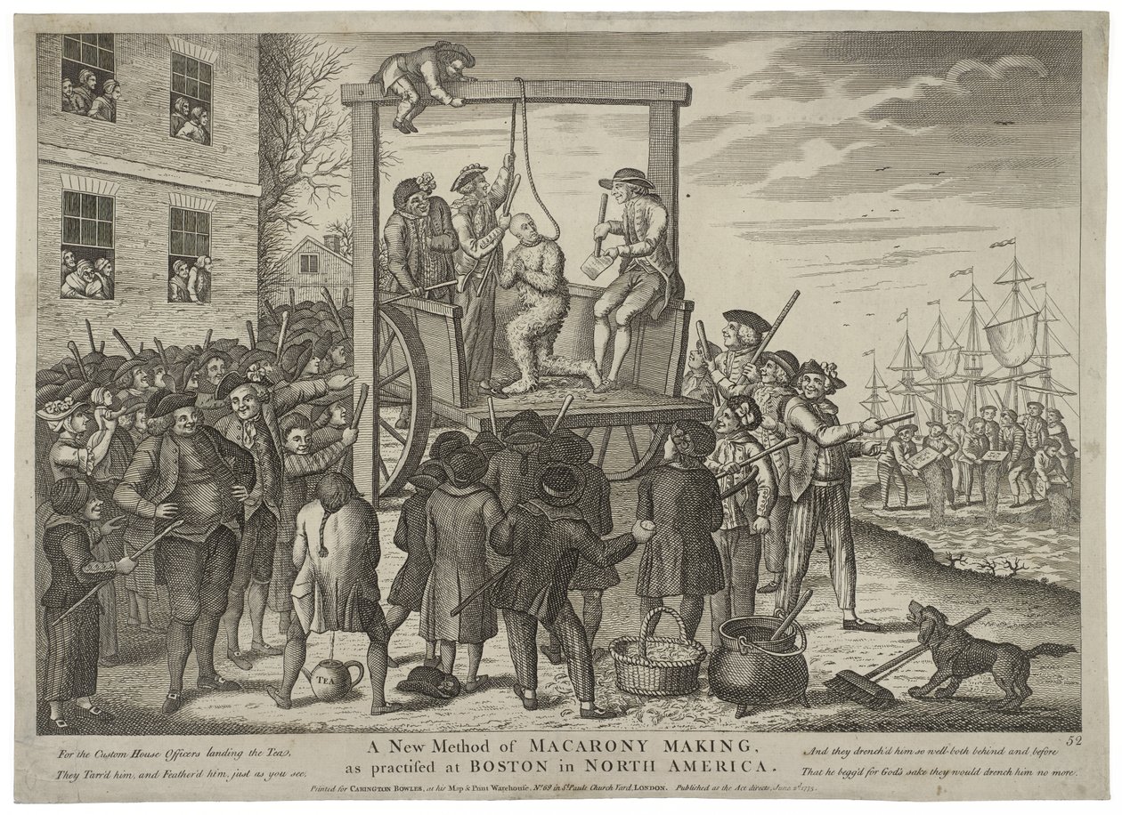 A New Method of Macarony Making, as Practiced at Boston in North America by Carington Bowles
