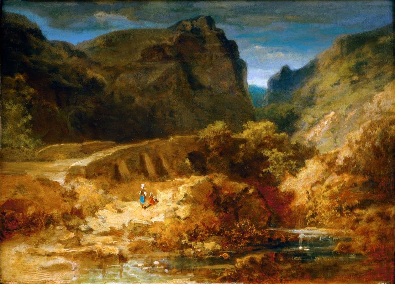 Italian Landscape by Carl Spitzweg