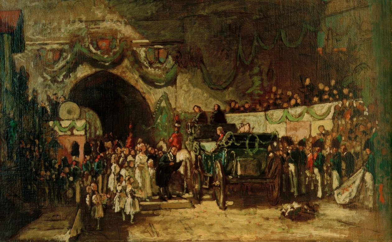 Serenissimi Arrival by Carl Spitzweg