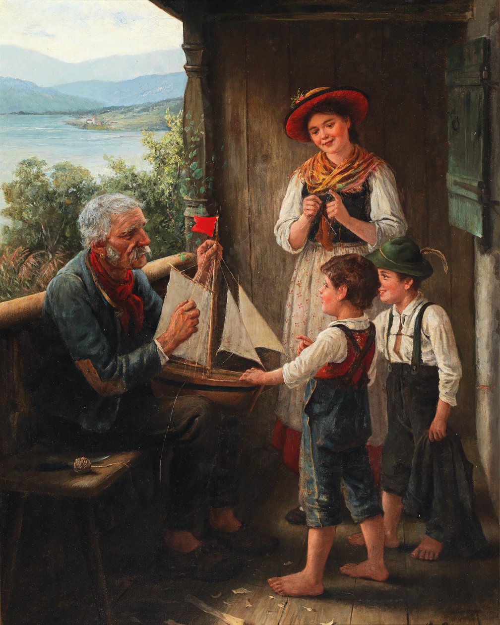 The Sailboat by Carl von Bergen  