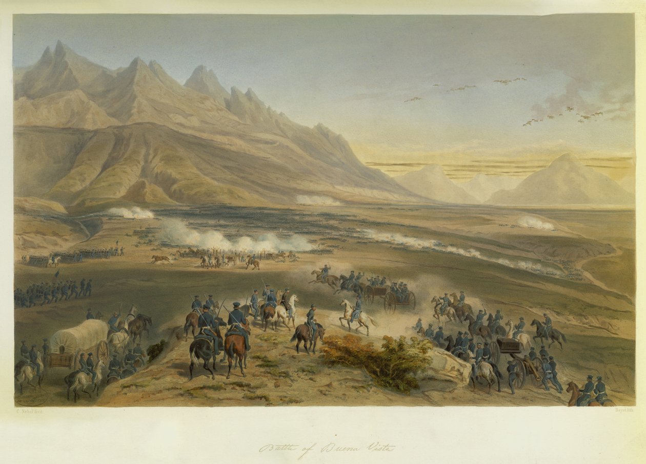 Battle of Buena Vista by Carl (after) Nebel