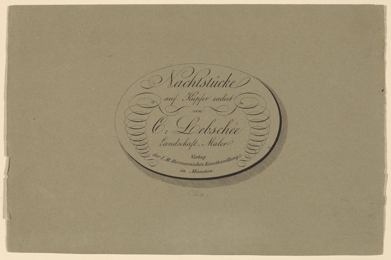 Four Night Pieces by Carl August Lebschee