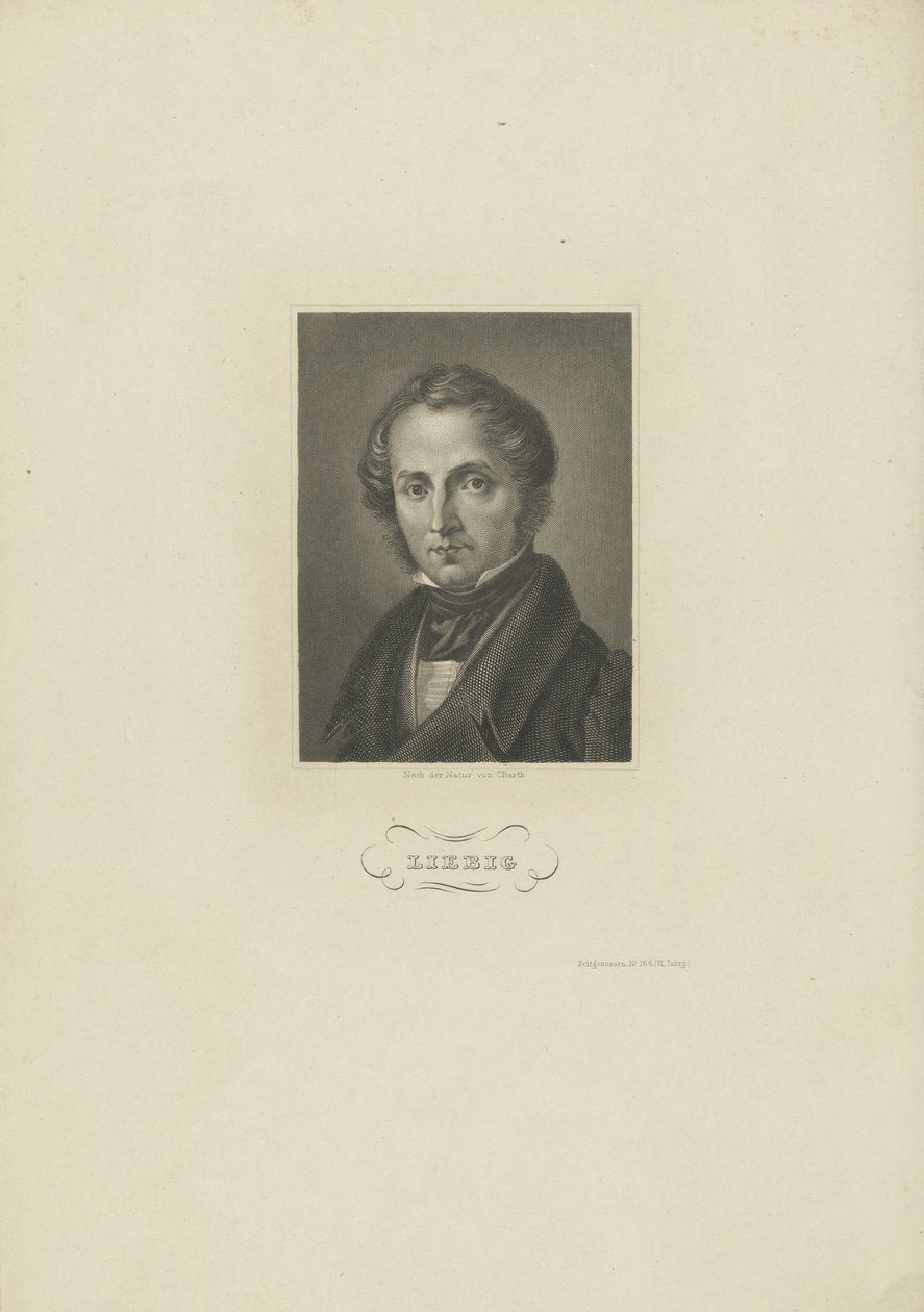 Portrait of the chemist Justus von Liebig by Carl Barth