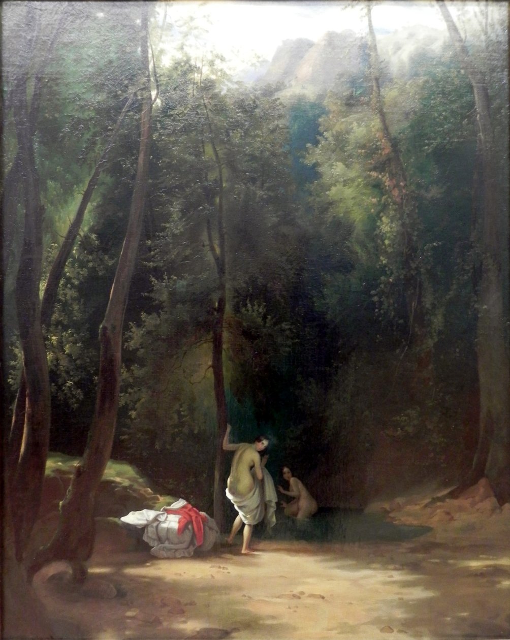 Bathing Girls in the Park by Carl Blechen