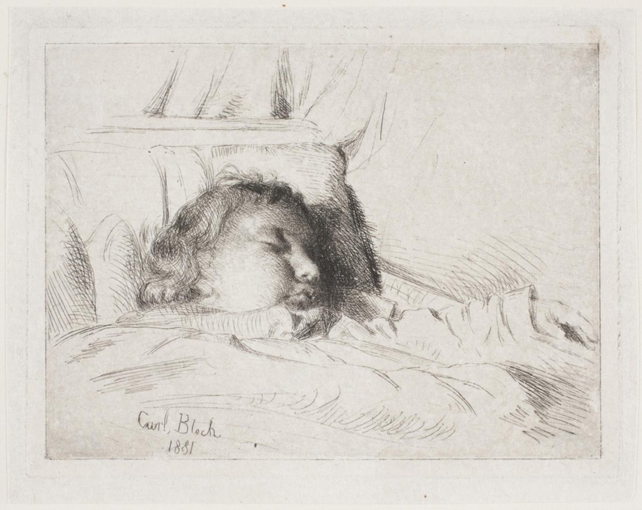 The Sleeping Child by Carl Bloch