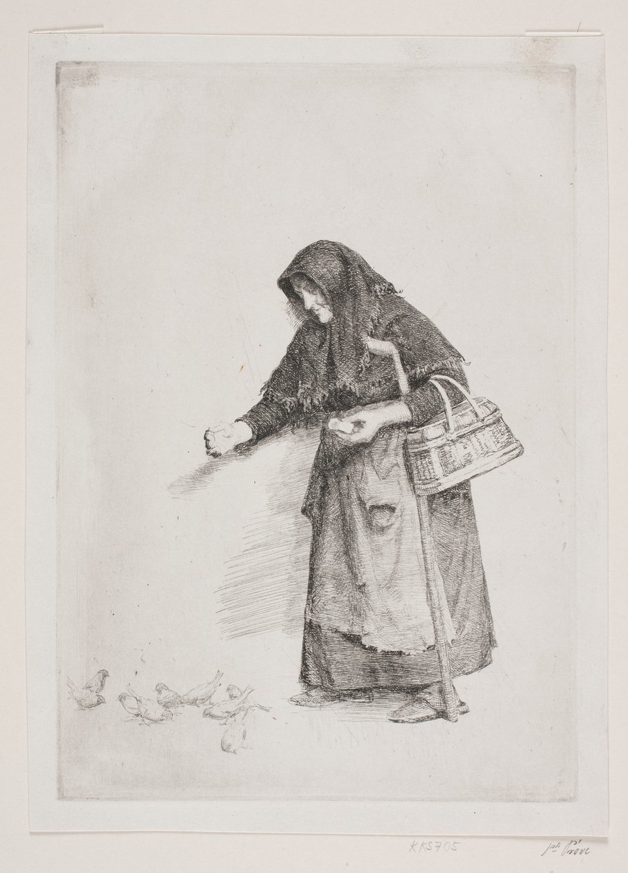 The Woman with the Sparrows by Carl Bloch