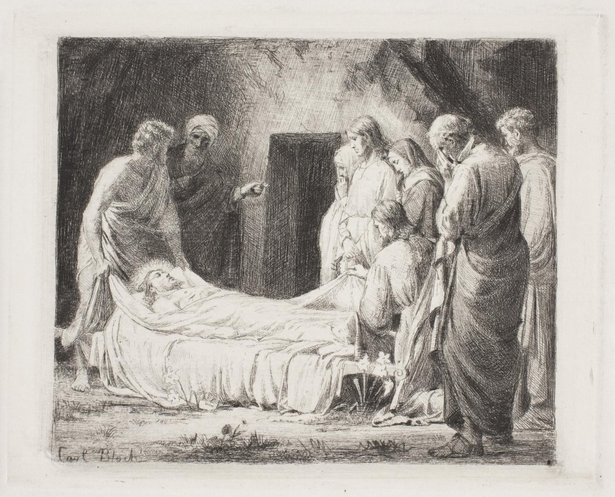 The Burial of Christ by Carl Bloch