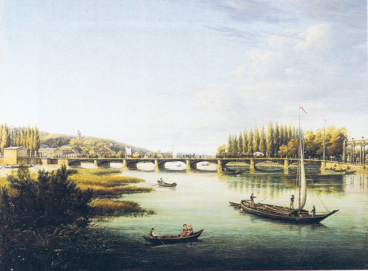 The Long Bridge in Potsdam by Carl Daniel Freydanck