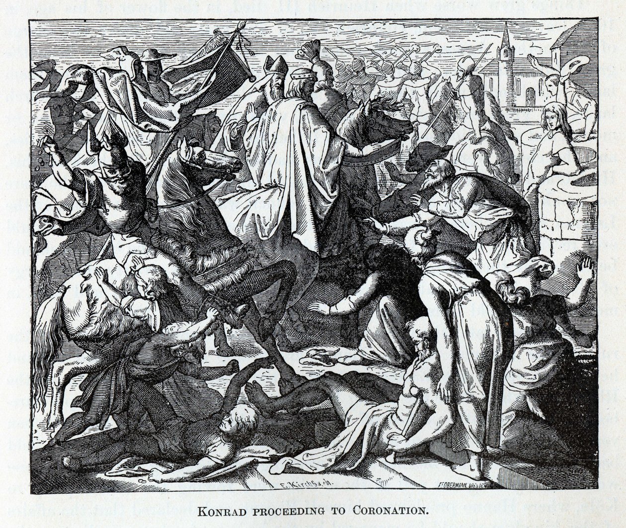 Konrad Proceeding to Coronation by Carl Ferdinand Obermann