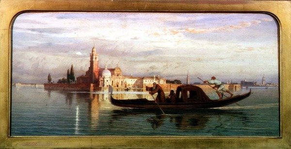 On the Venetian Lagoon by Carl Friedrich Heinrich Werner