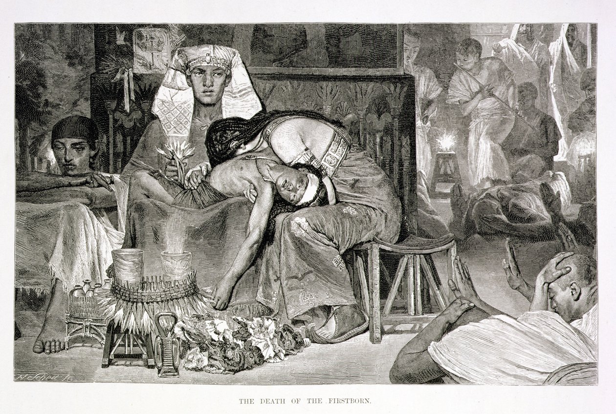 The Death of the Firstborn, 19th century by Carl Friedrich Heinrich Werner